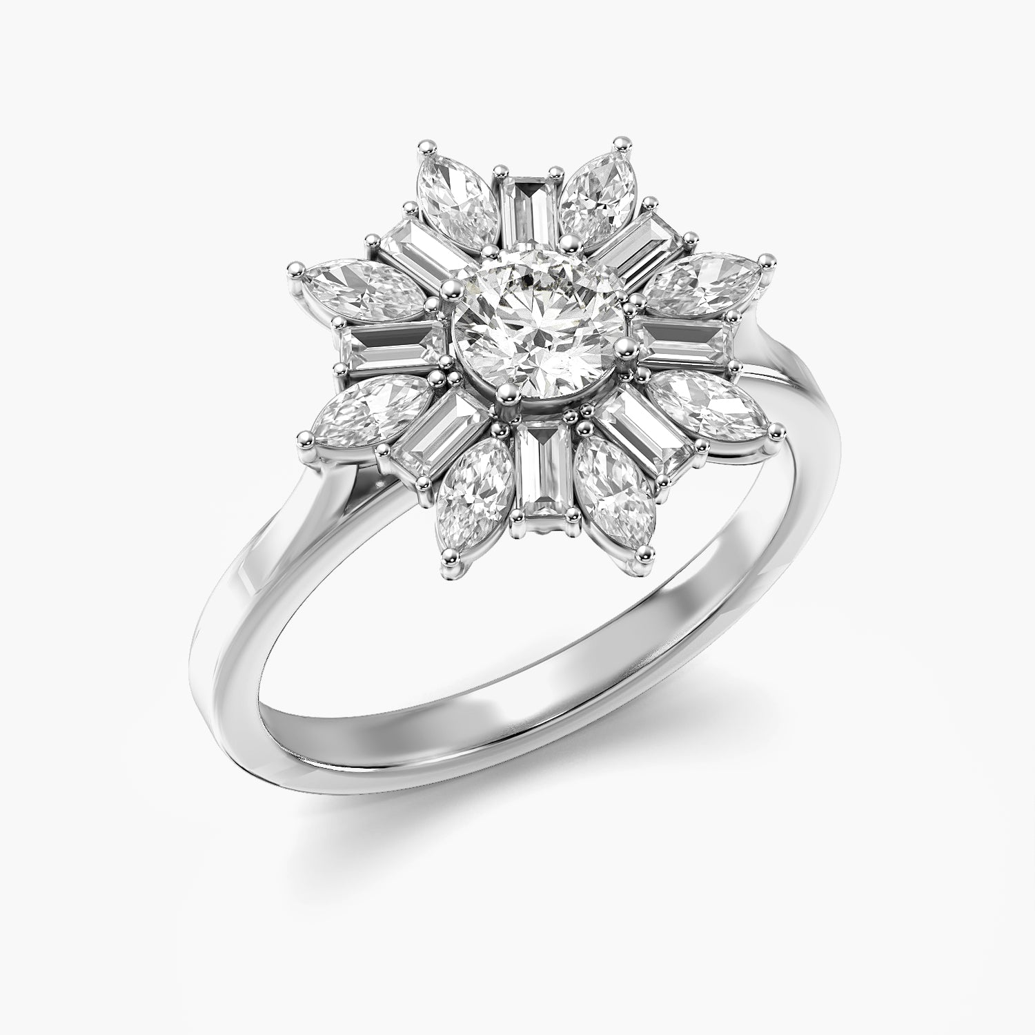 Sunblossom Lab-Grown Diamond Ring