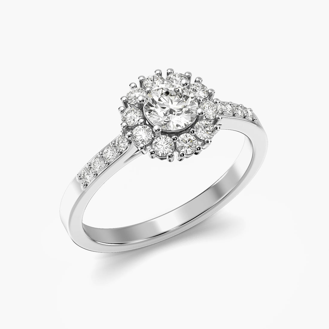Celestia Halo Lab-Grown Diamond Ring