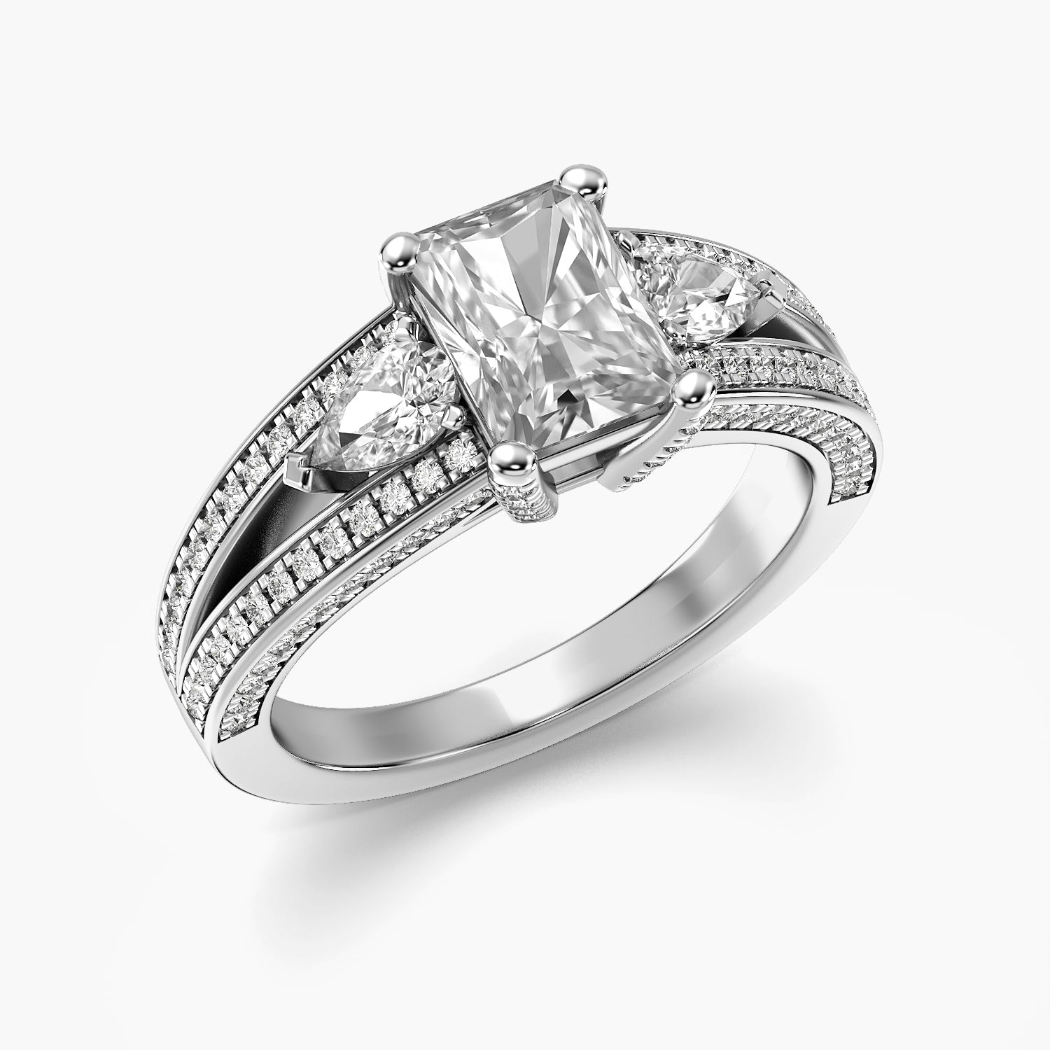 Aurora Radiant Lab Grown Diamond Ring