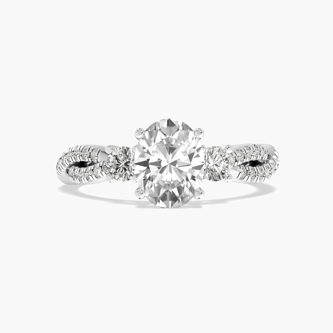 Elaris Oval Twist Diamond Ring