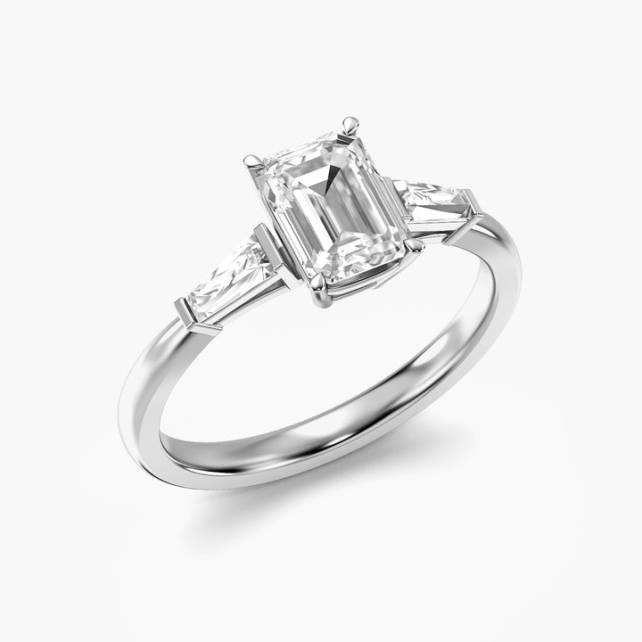 Elara Emerald Trio Ring