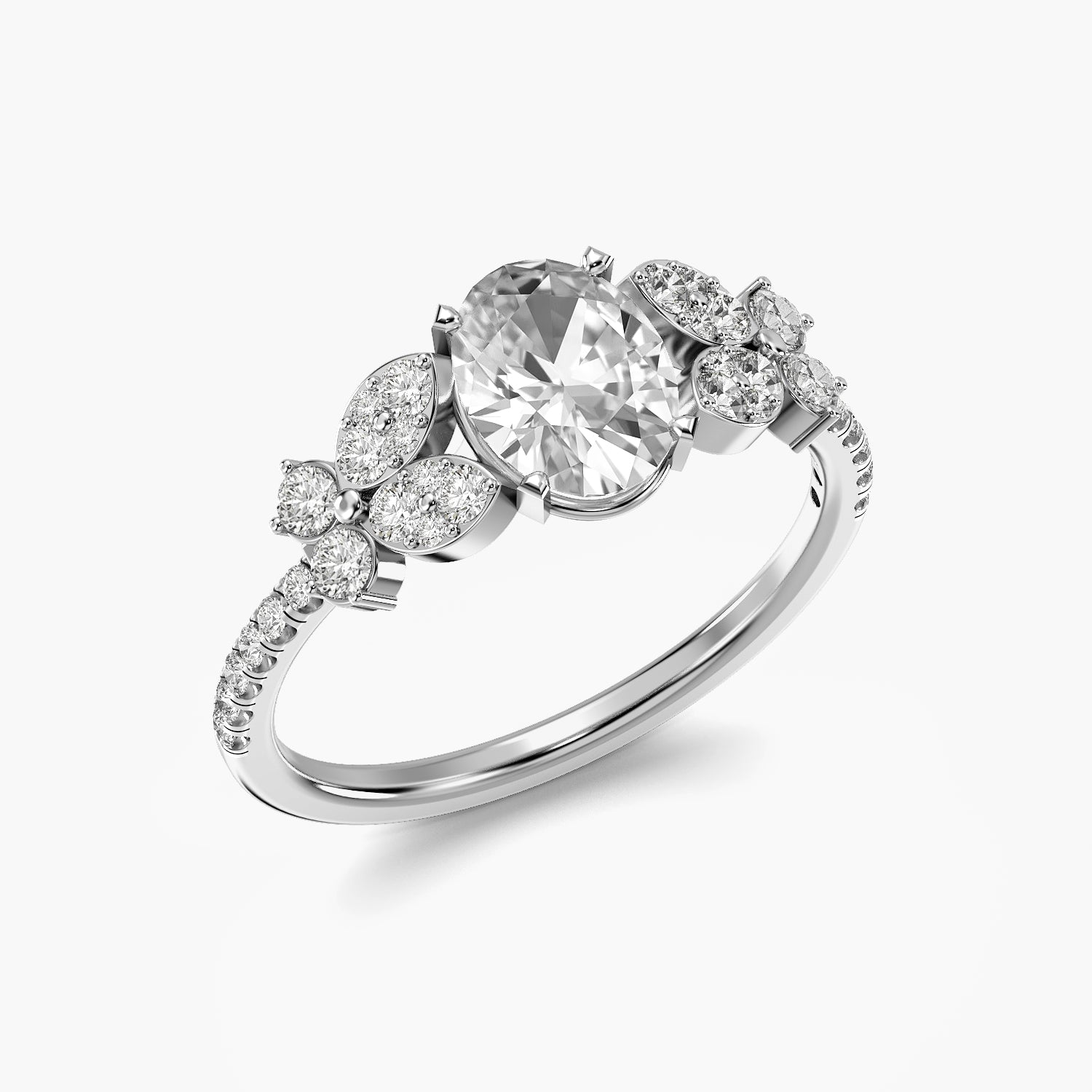 Aurelle Oval Blossom Ring