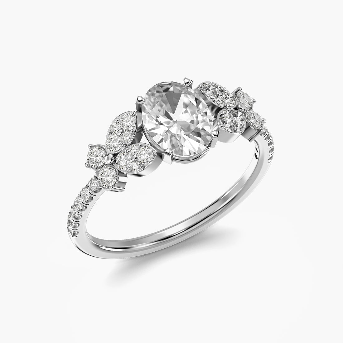 Aurelle Oval Blossom Ring
