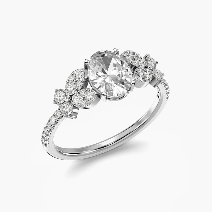 Aurelle Oval Blossom Ring