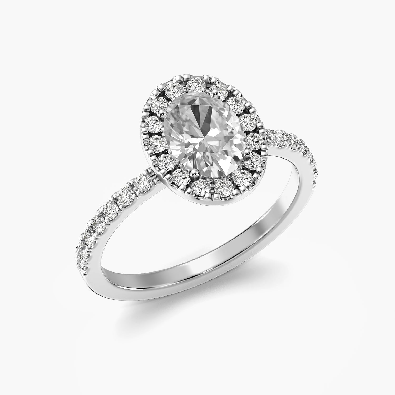 Aurelle Oval Halo Ring