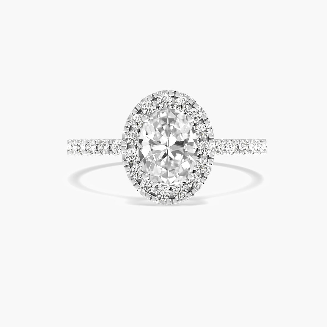 Aurelle Oval Halo Ring
