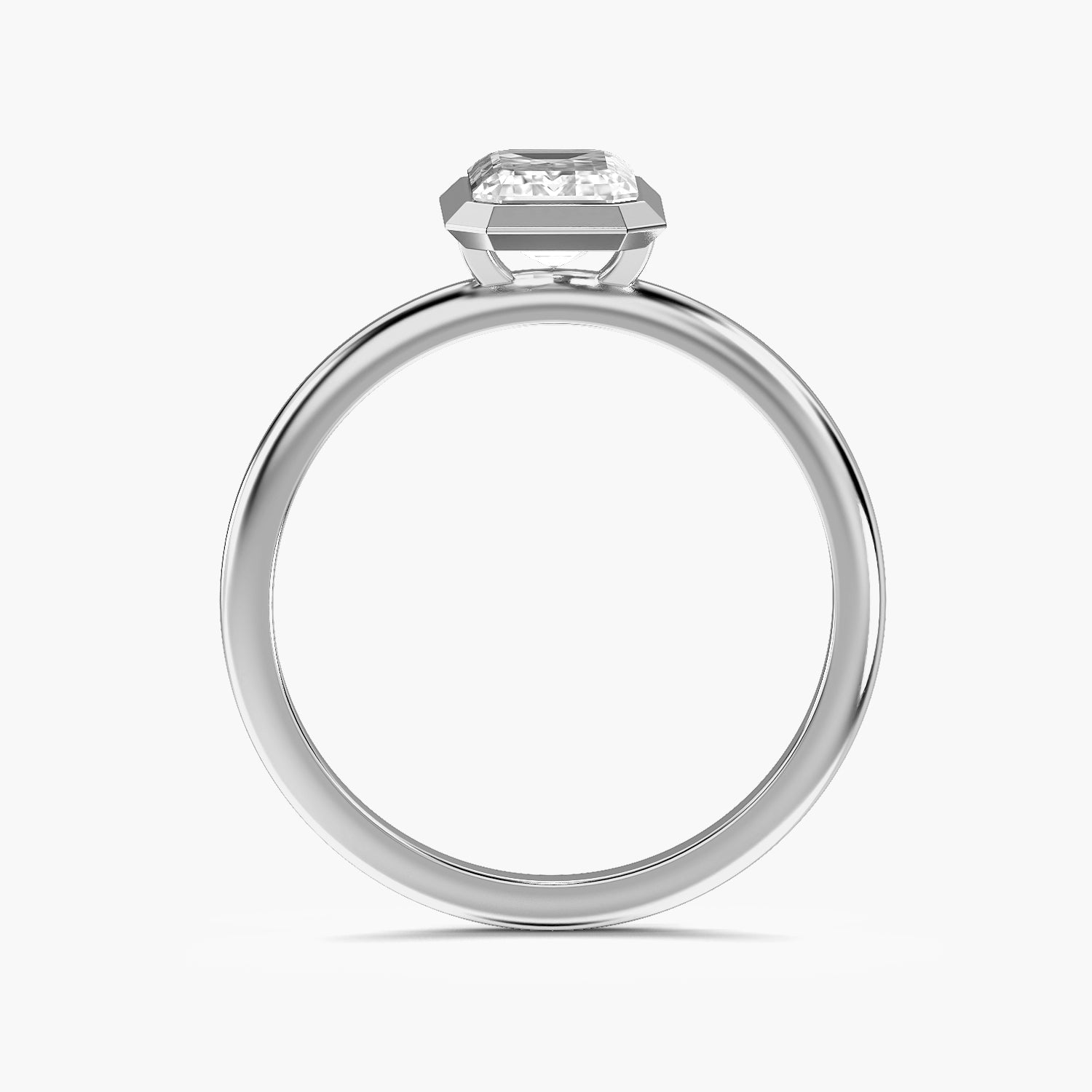 Liora Emerald Bezel Solitaire