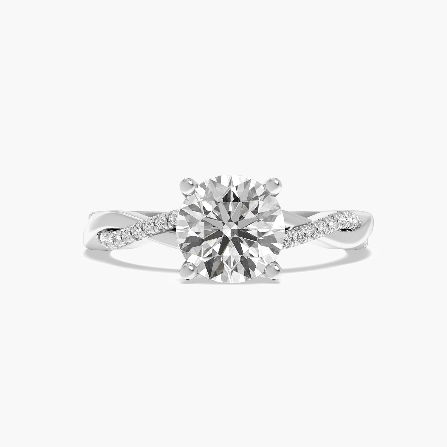 Round Twist Lab Grown Diamond Ring