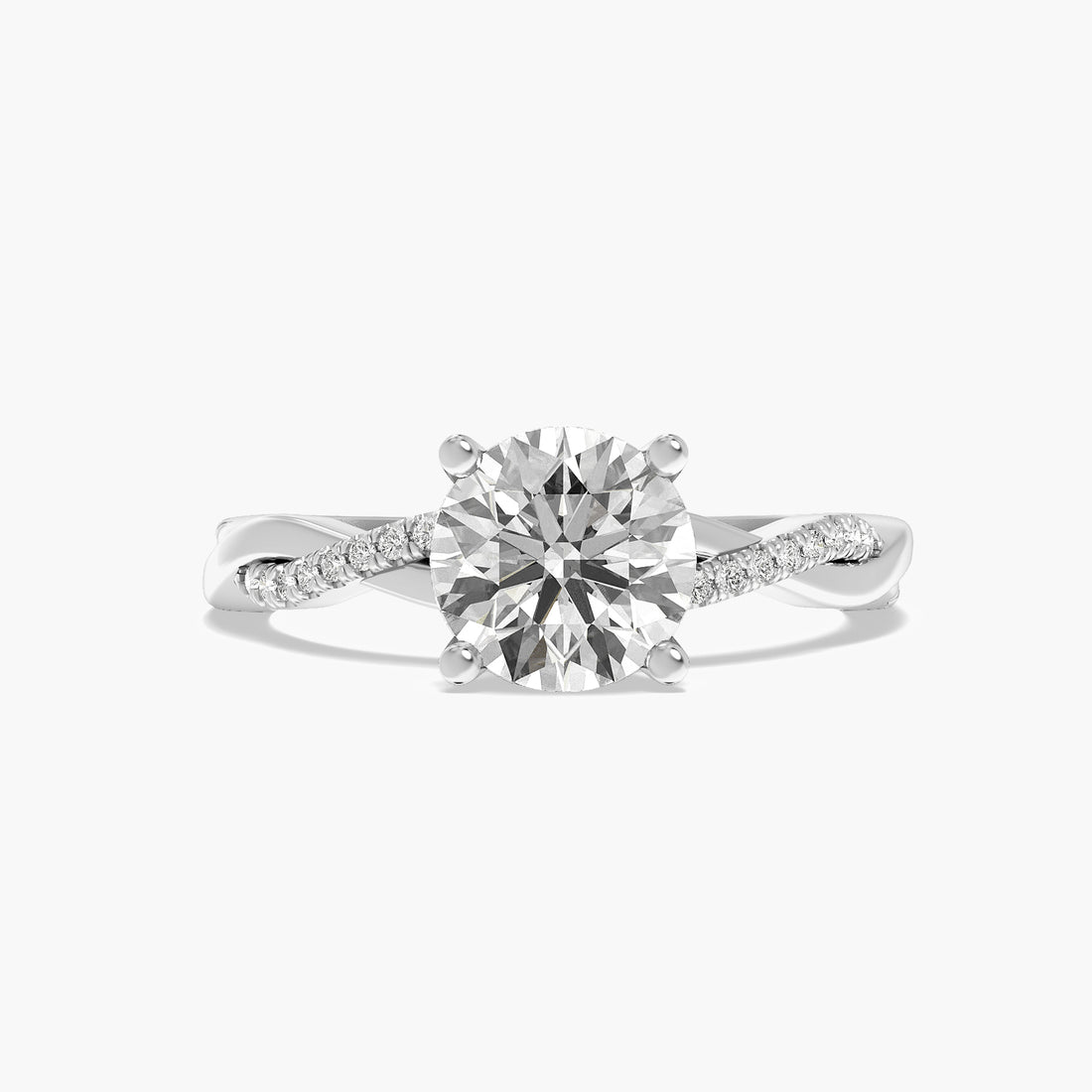 Round Twist Lab Grown Diamond Ring