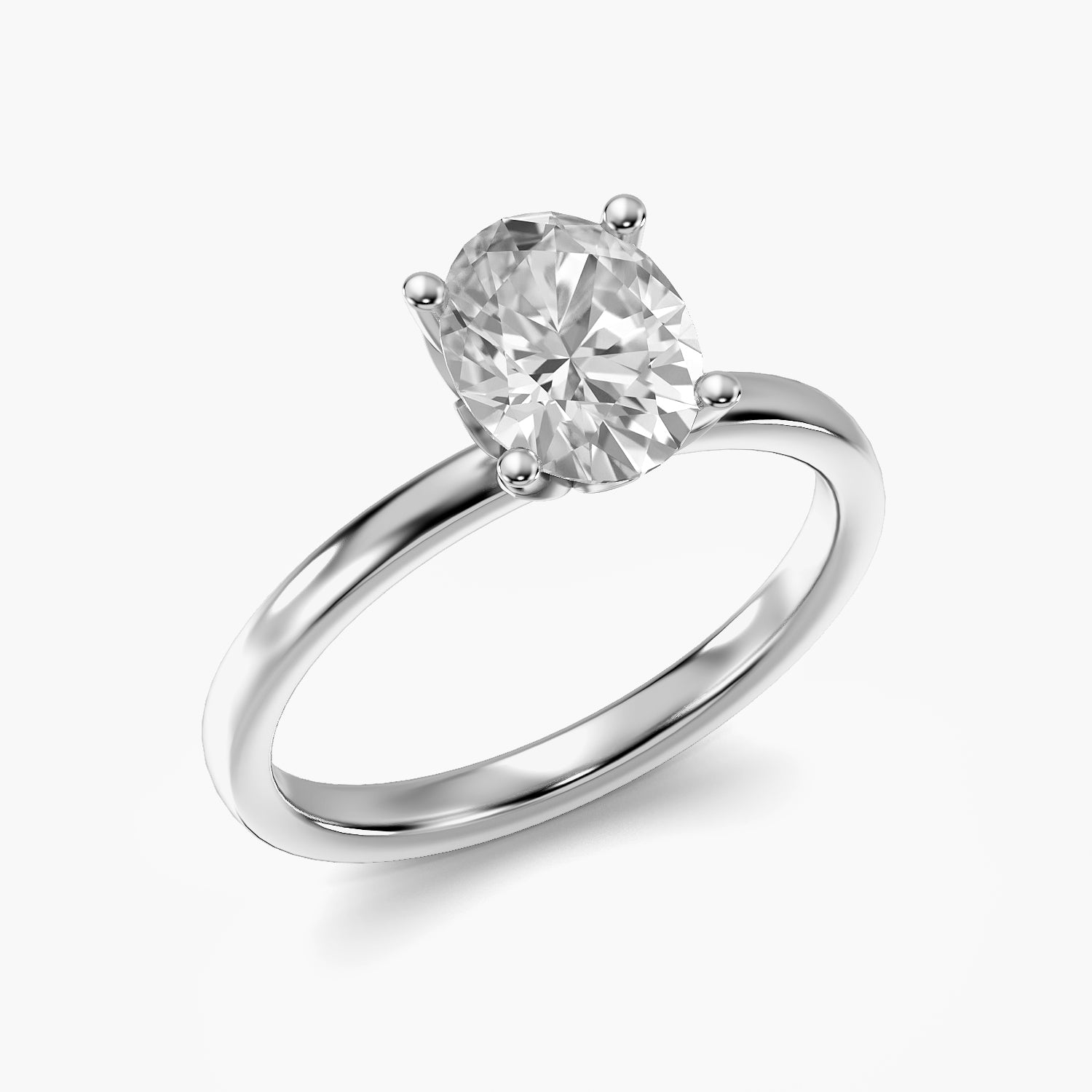 Oval Solitaire Lab Grown Diamond Ring