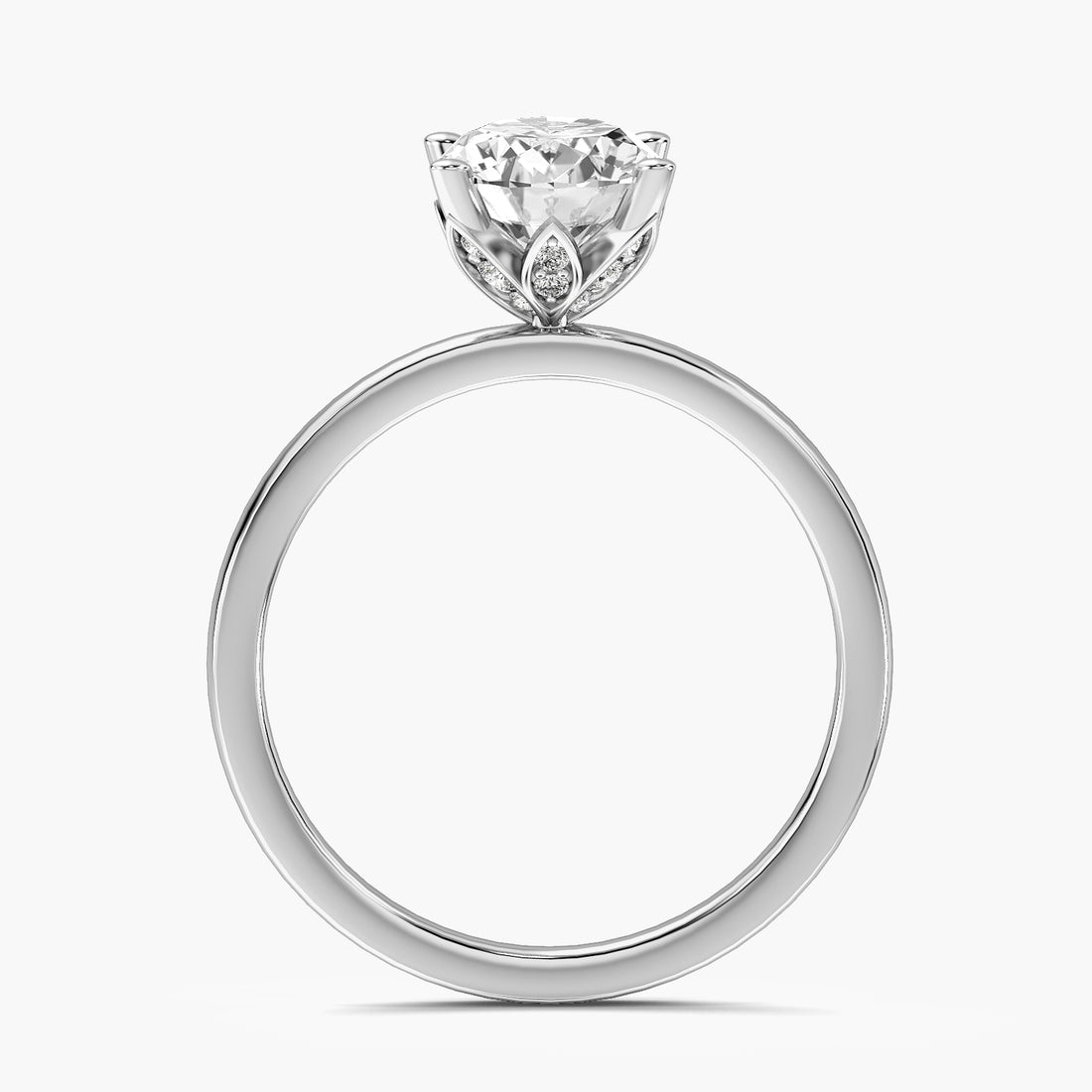 Oval Solitaire Lab Grown Diamond Ring