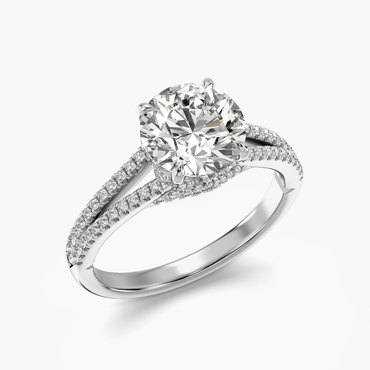 Aurora Round Lab Grown Diamond Ring