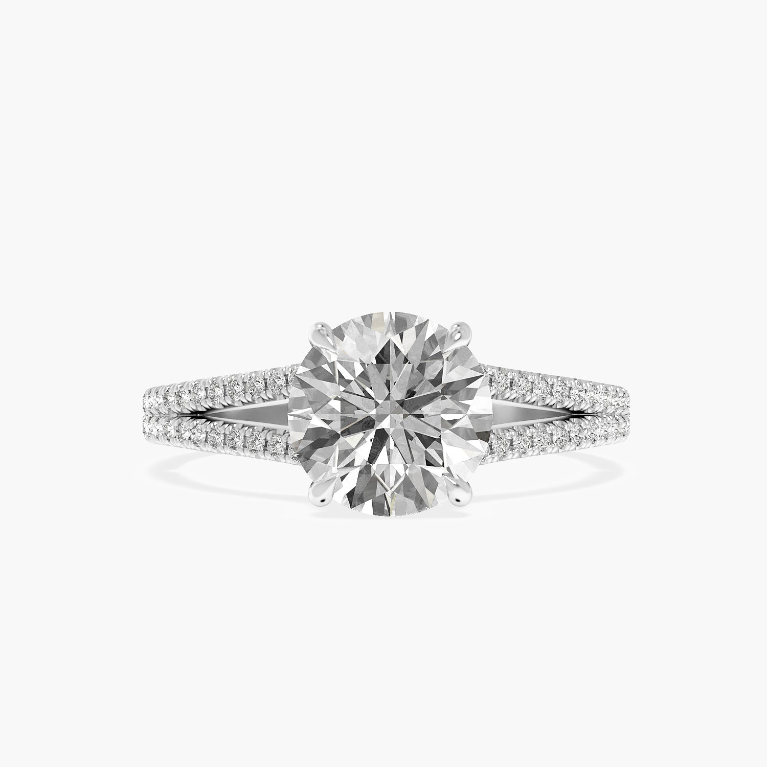 Aurora Round Lab Grown Diamond Ring
