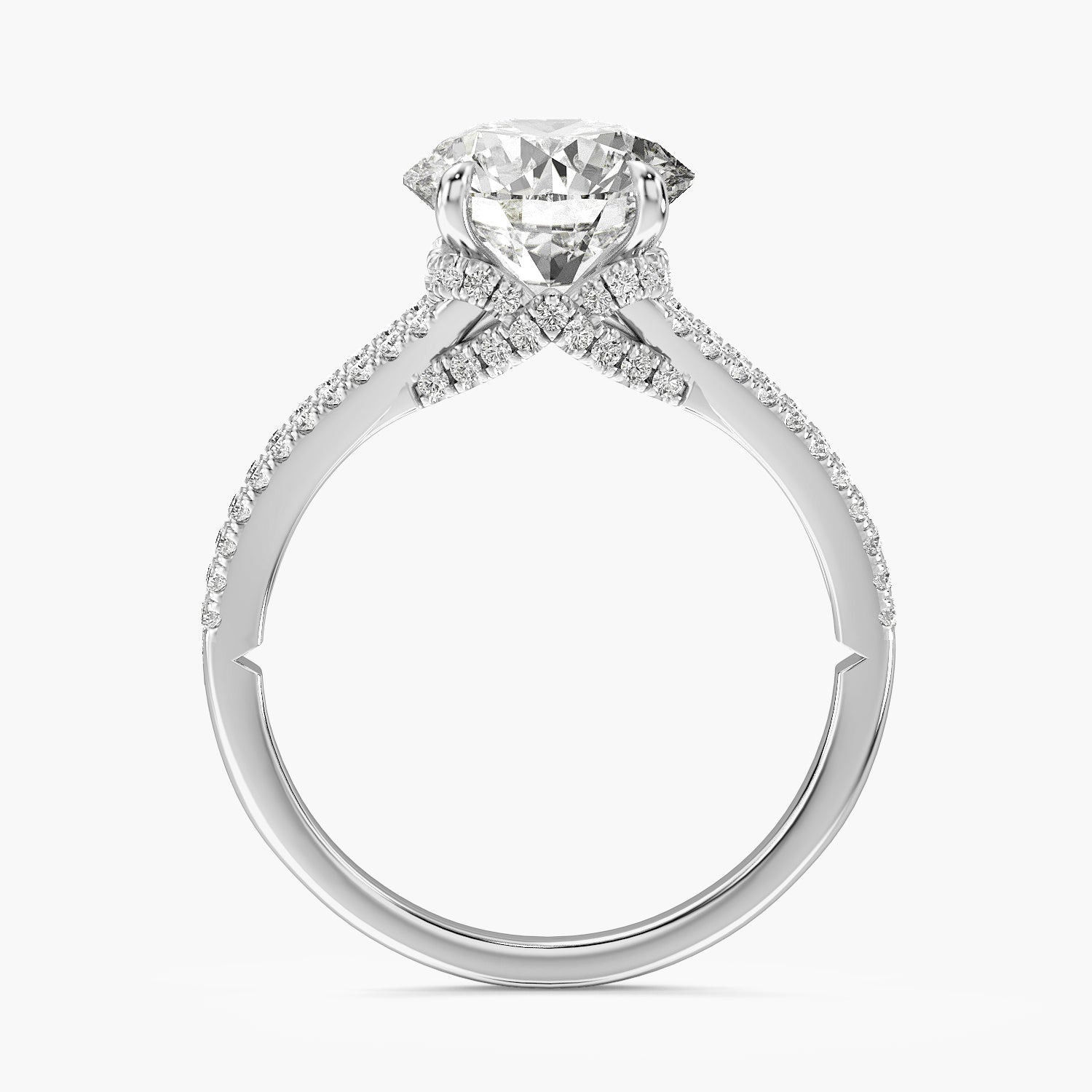 Aurora Round Lab Grown Diamond Ring