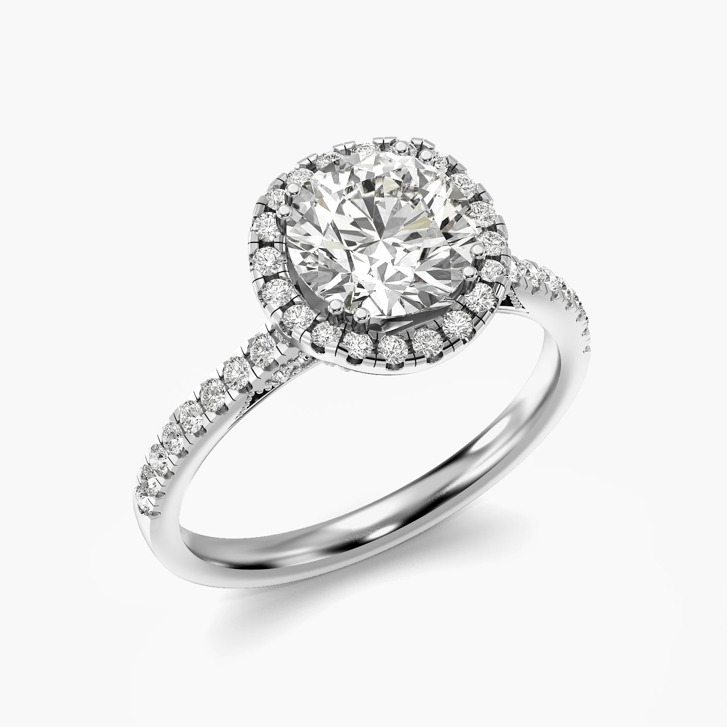 Stella Round Halo Lab Grown Diamond Ring