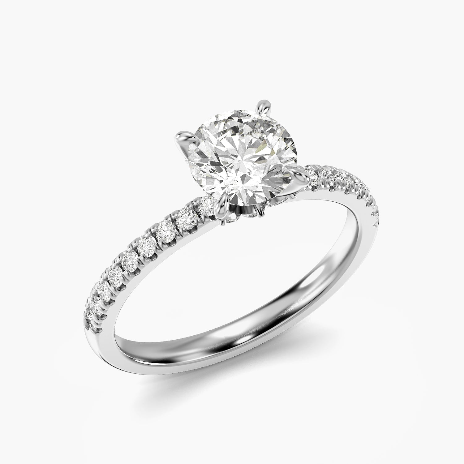 Round Cluster Lab Grown Diamond Ring