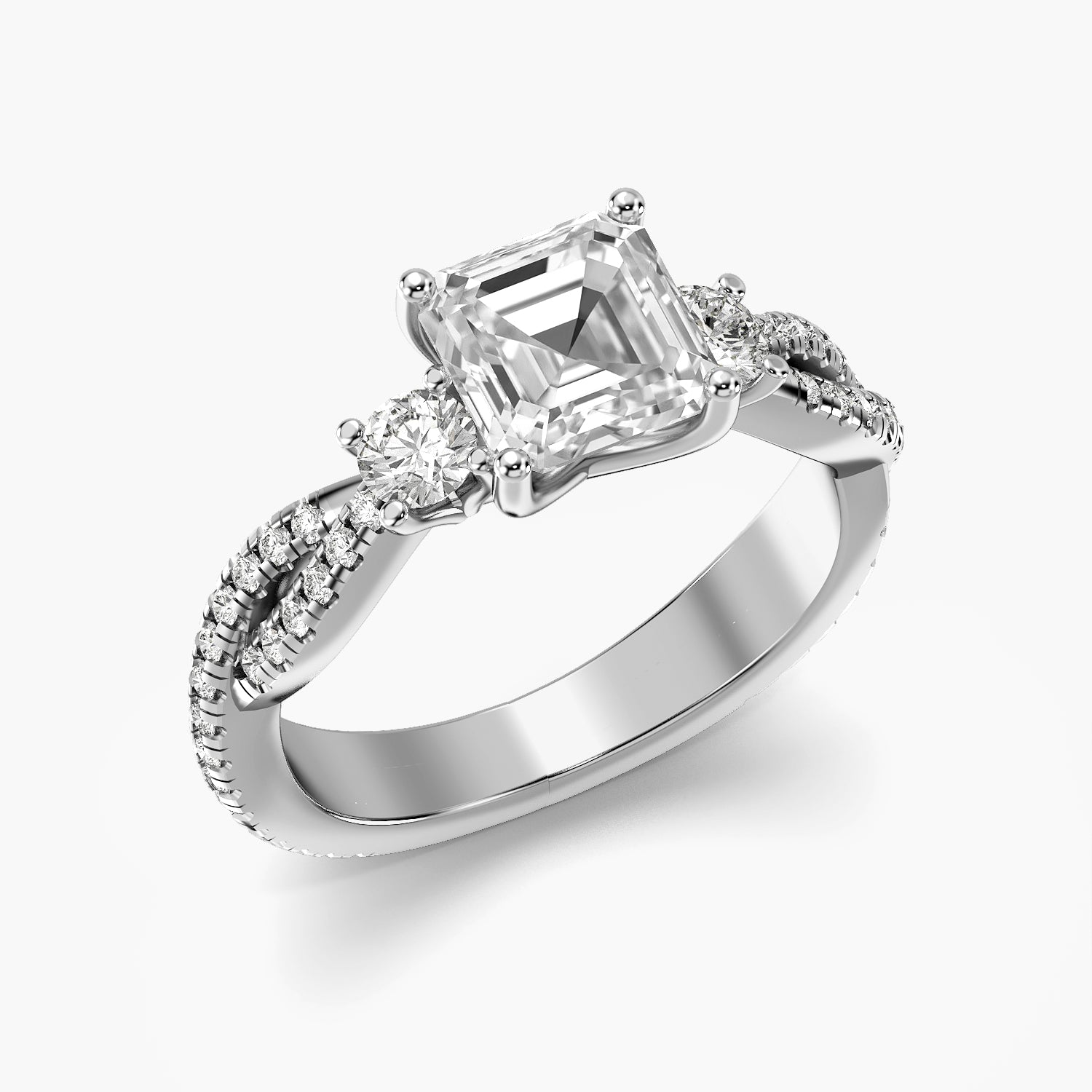 Virelle Asscher Lab-Grown Diamond Ring