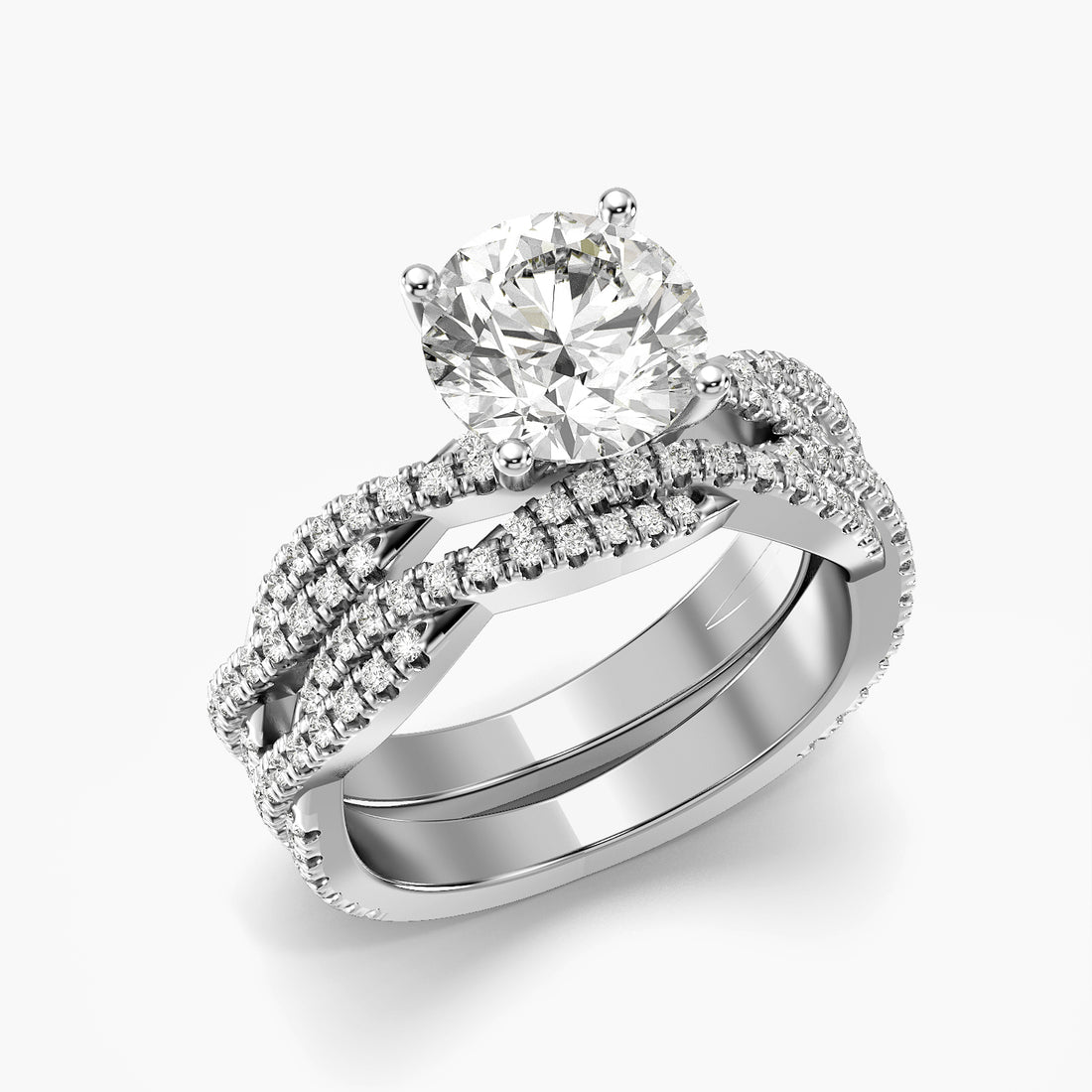 Aurora Round Lab-Grown Diamond Ring