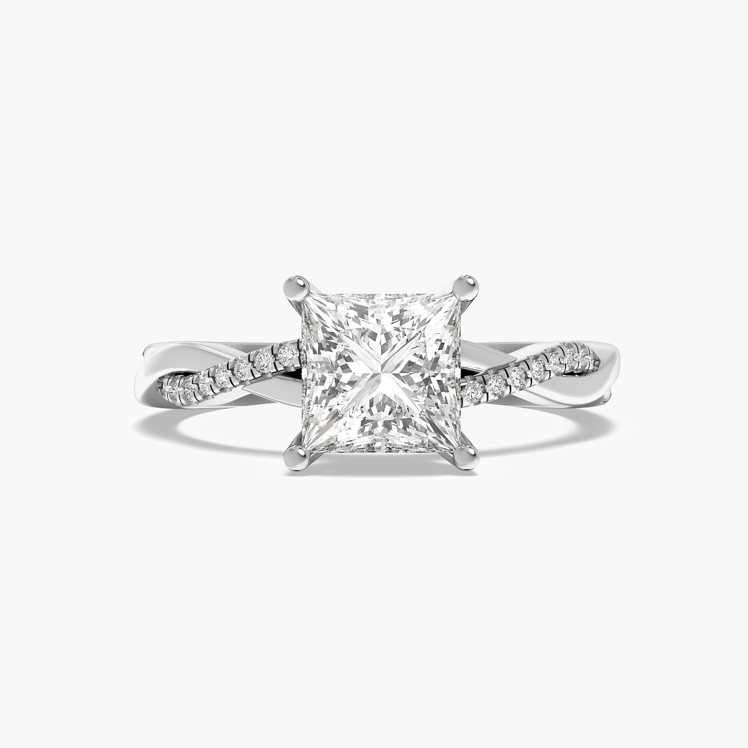 Princess Diamond Twist Ring