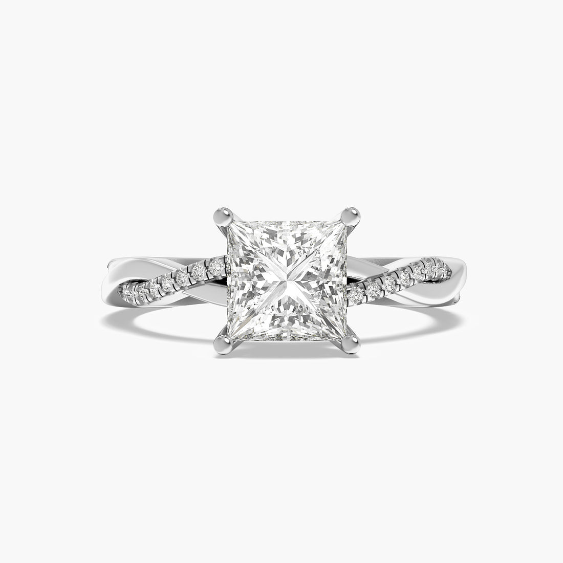 Princess Diamond Twist Ring