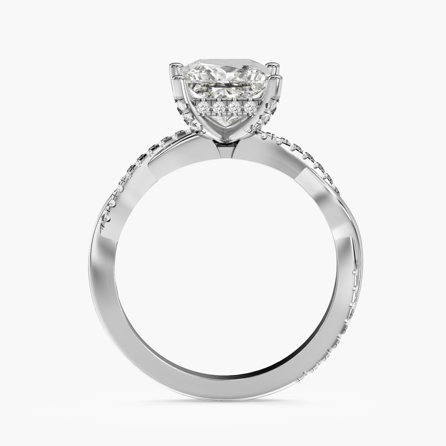 Princess Diamond Twist Ring
