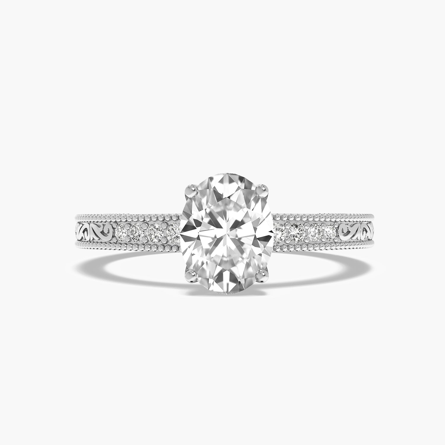 Vintage Oval Solitaire