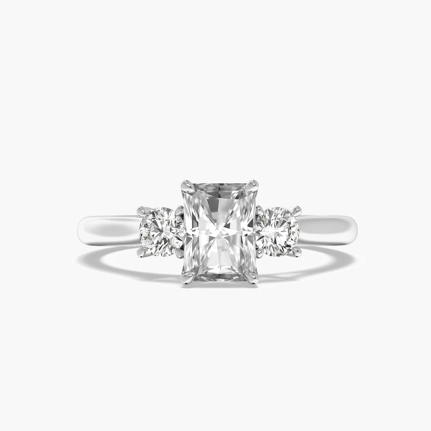Radiant Three-Stone Ring