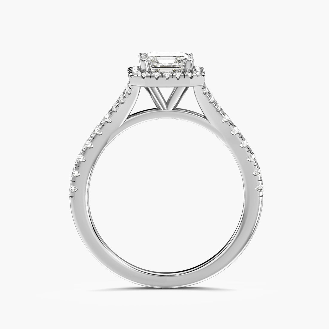 Asscher Halo Ring
