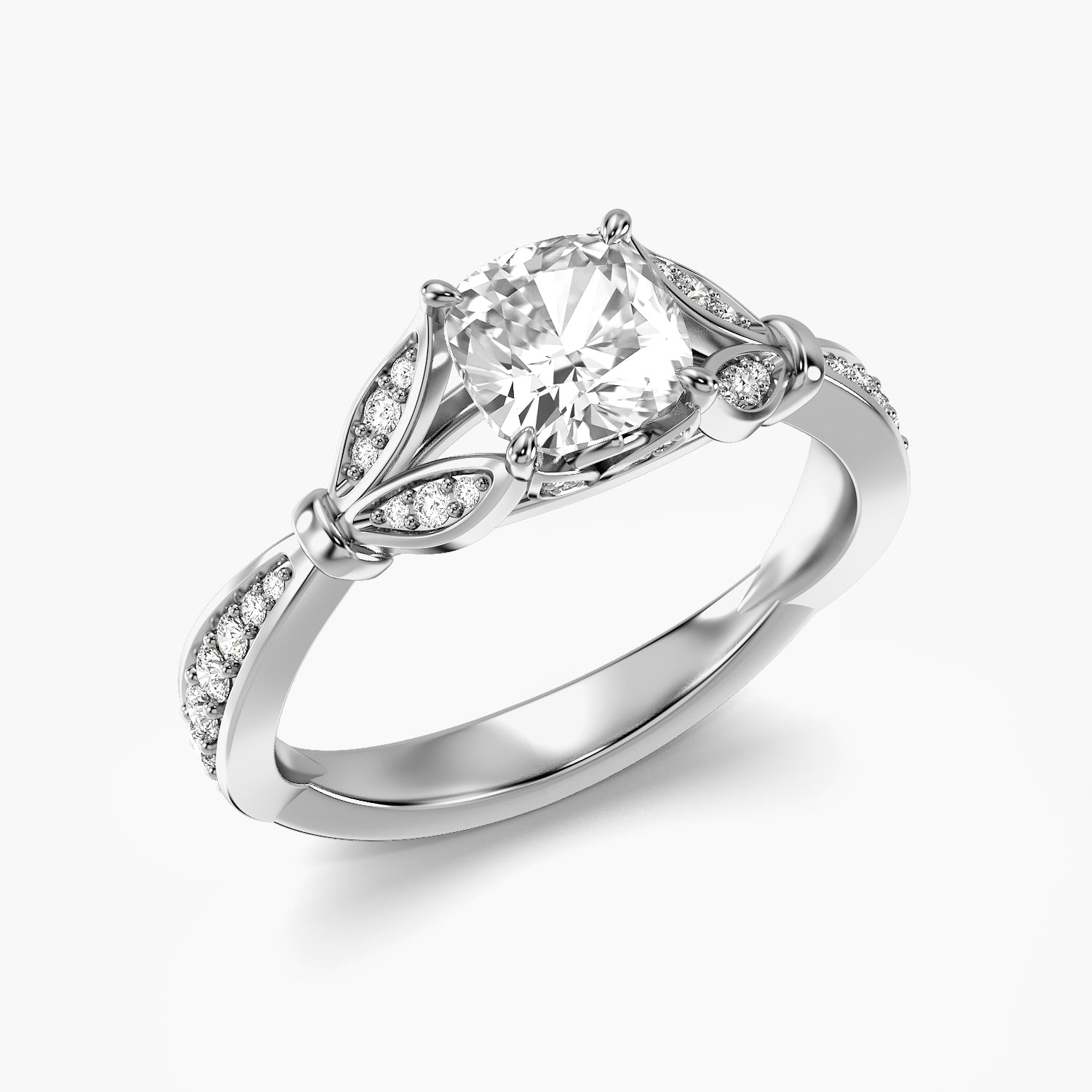 Vintage Cushion Pavé Ring