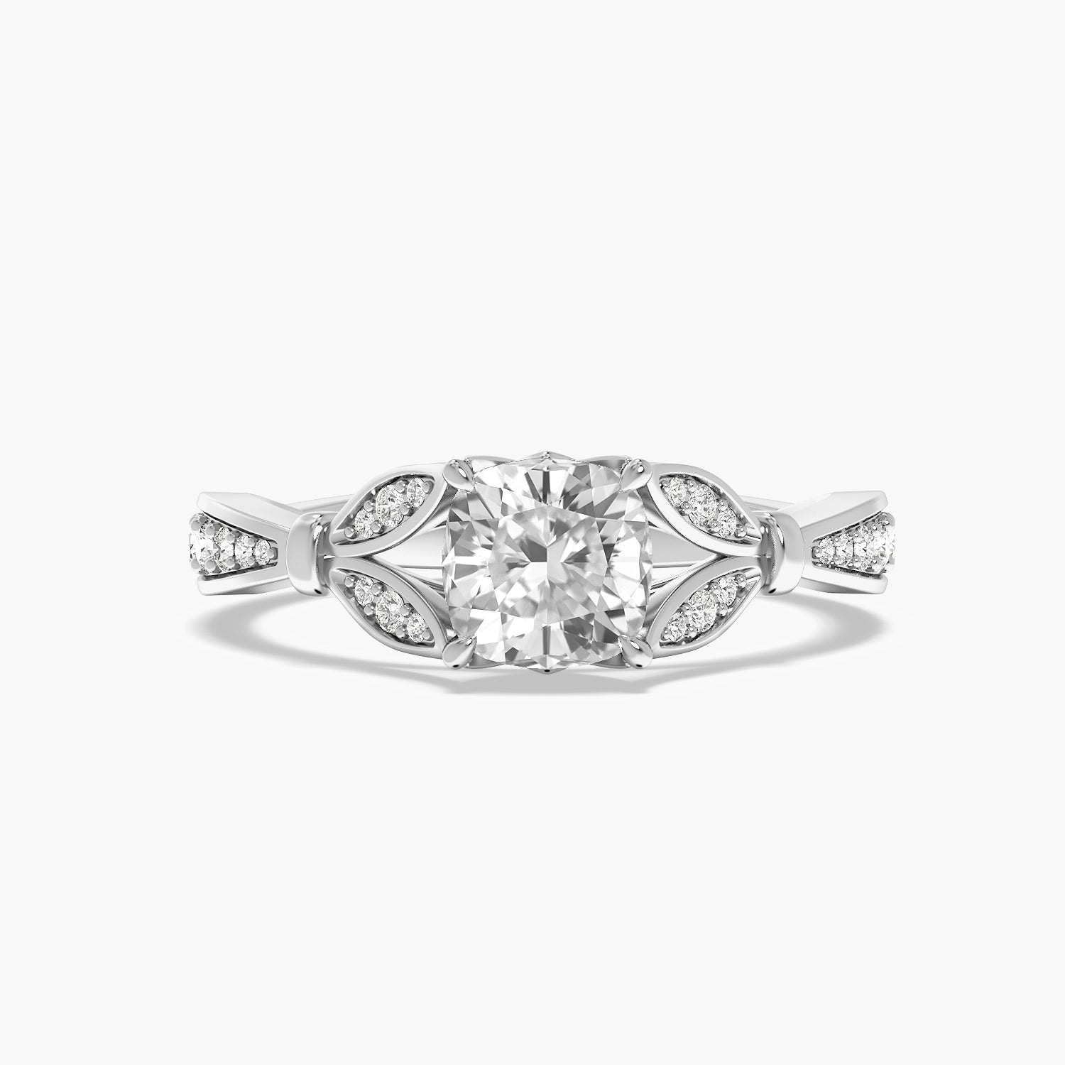 Vintage Cushion Pavé Ring