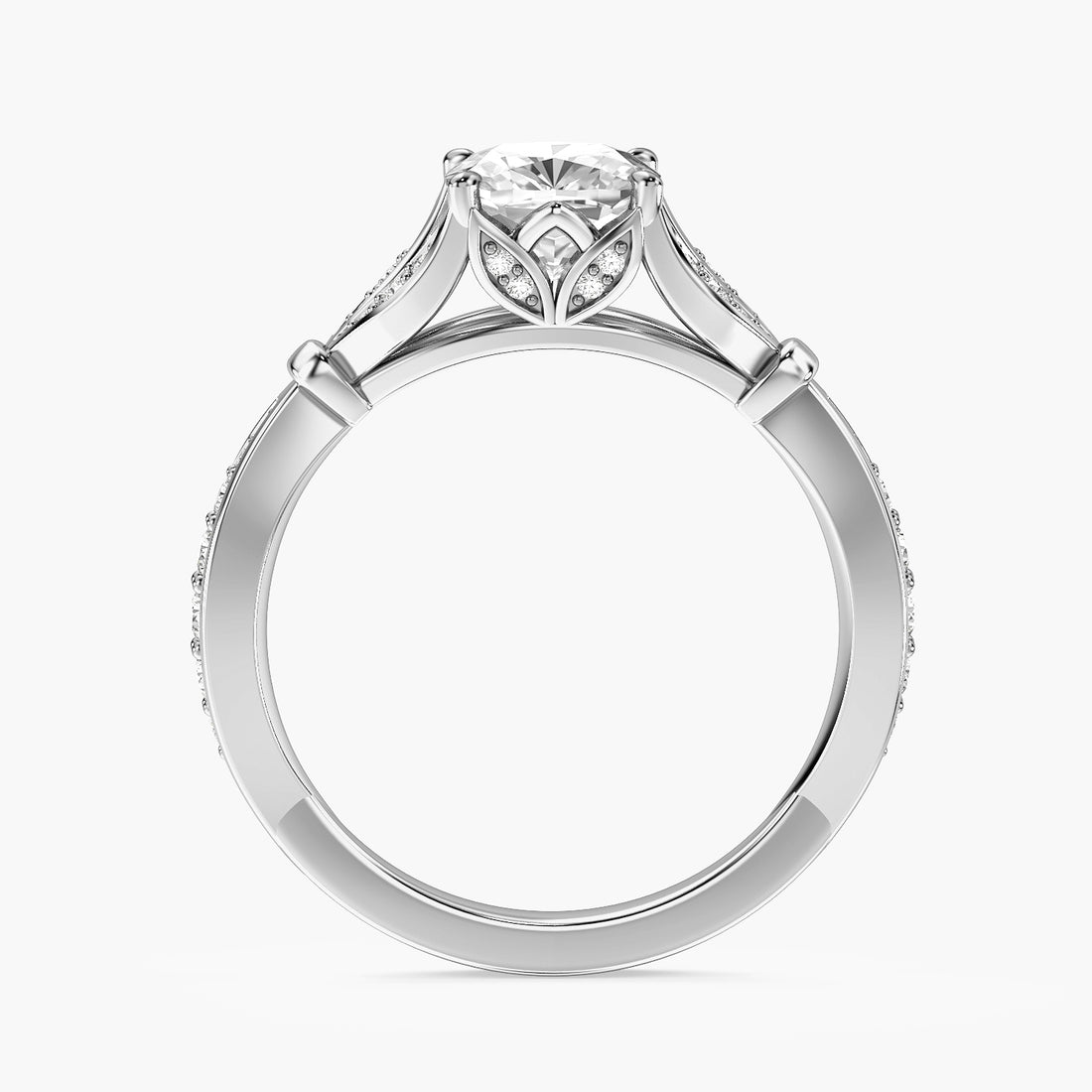 Vintage Cushion Pavé Ring