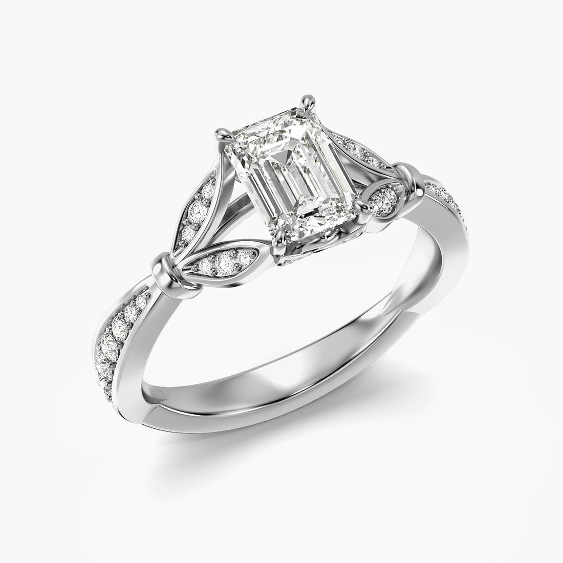 Aurielle Emerald Grace Ring