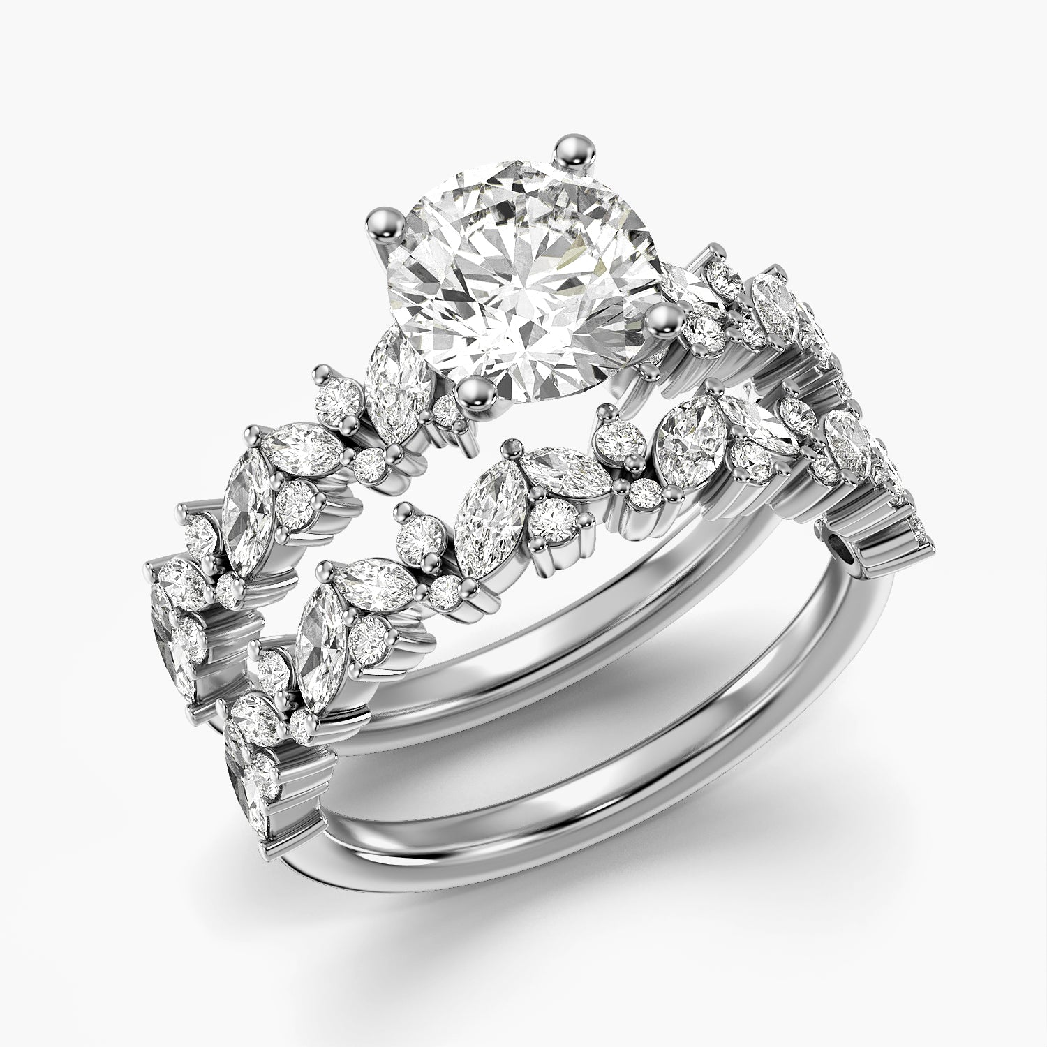 Velora Marquise Crown Ring