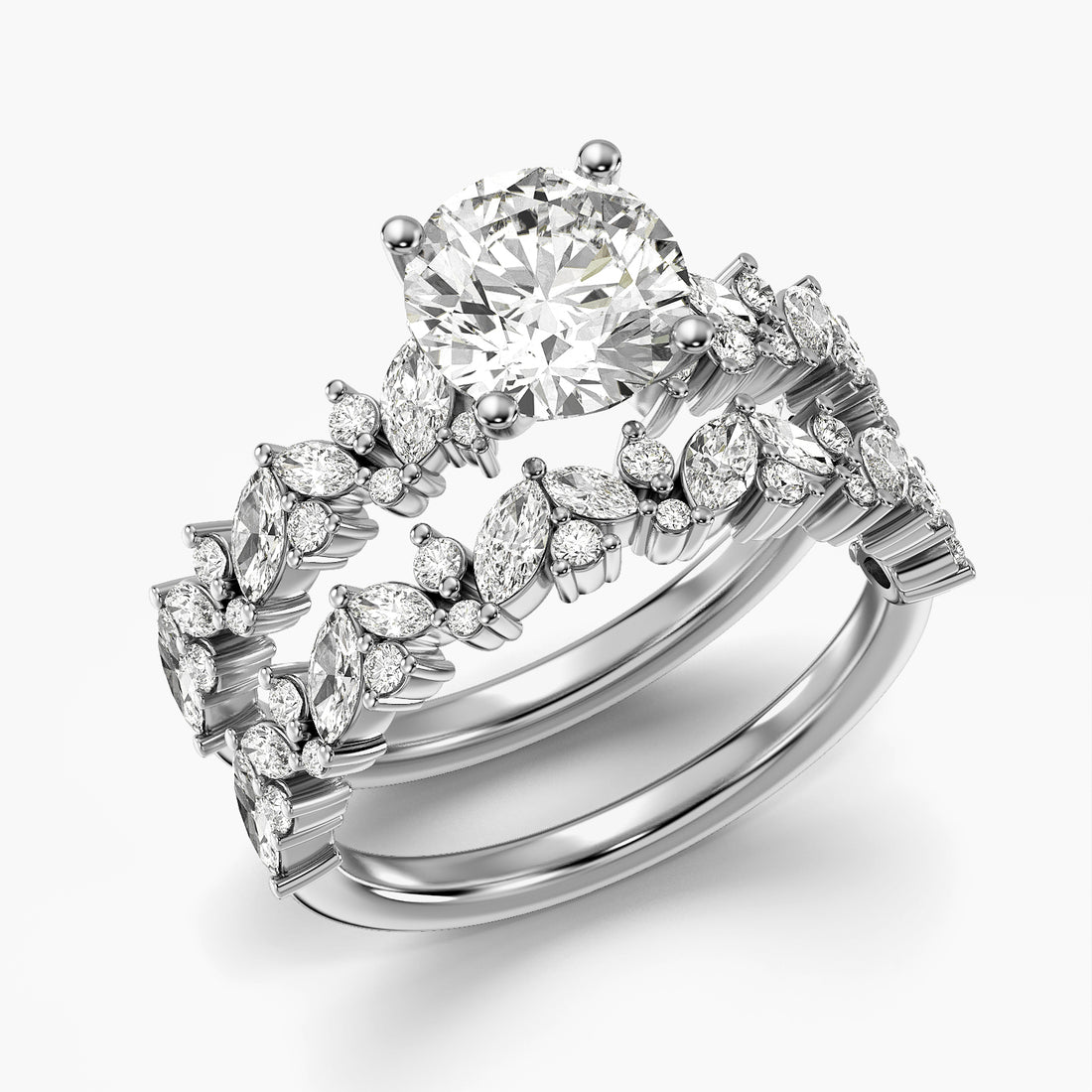Velora Marquise Crown Ring