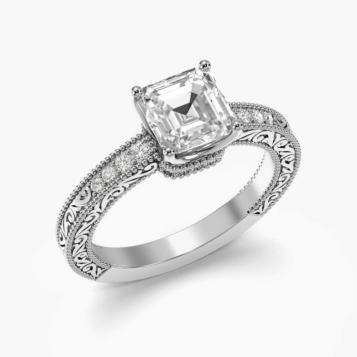 Liora Square Pavé Ring