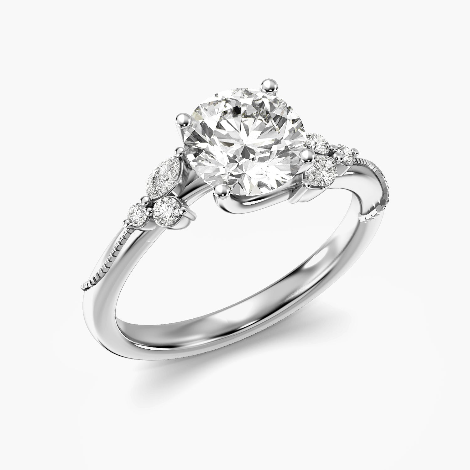 Moena Bloom Diamond Bridal Ring Set