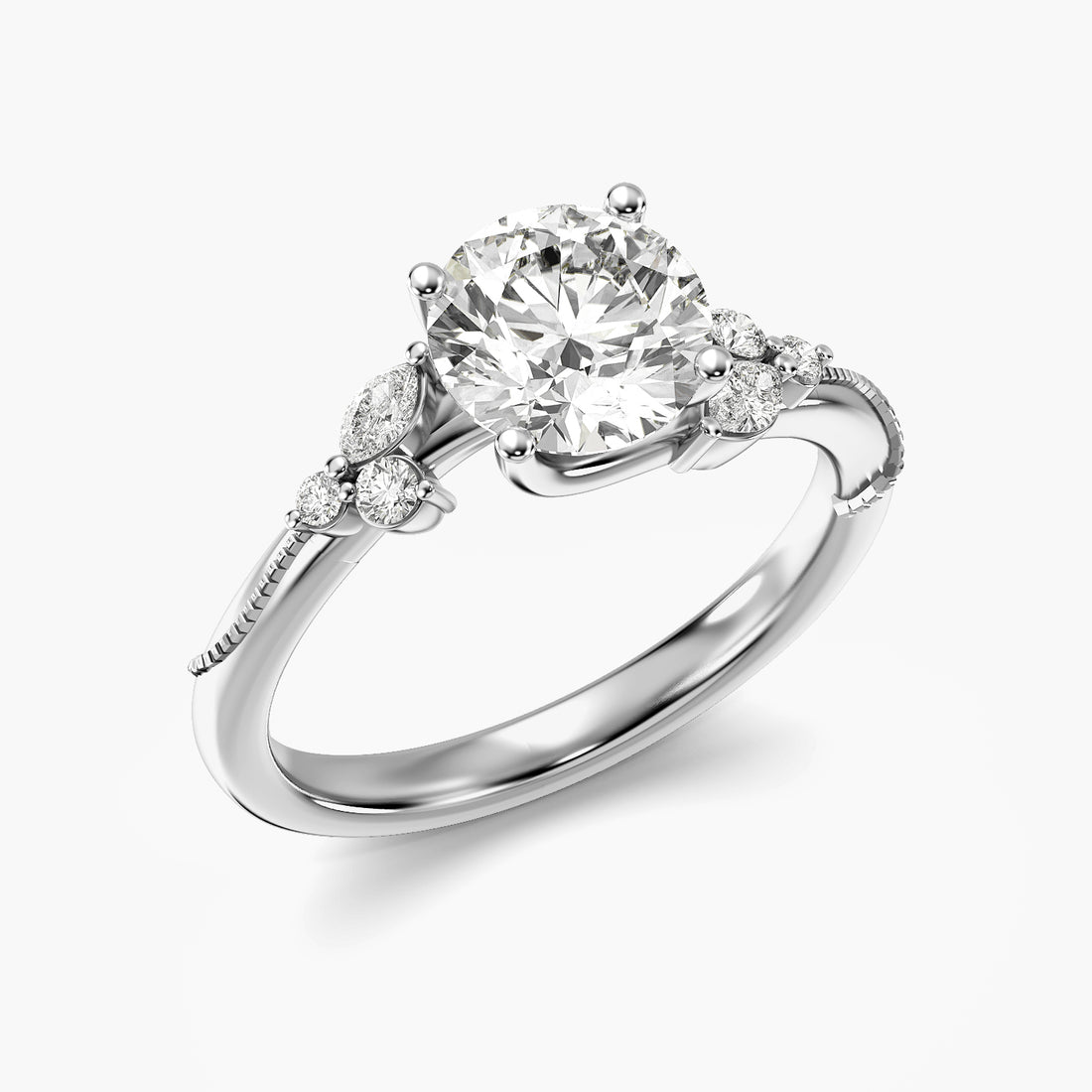 Moena Bloom Diamond Bridal Ring Set