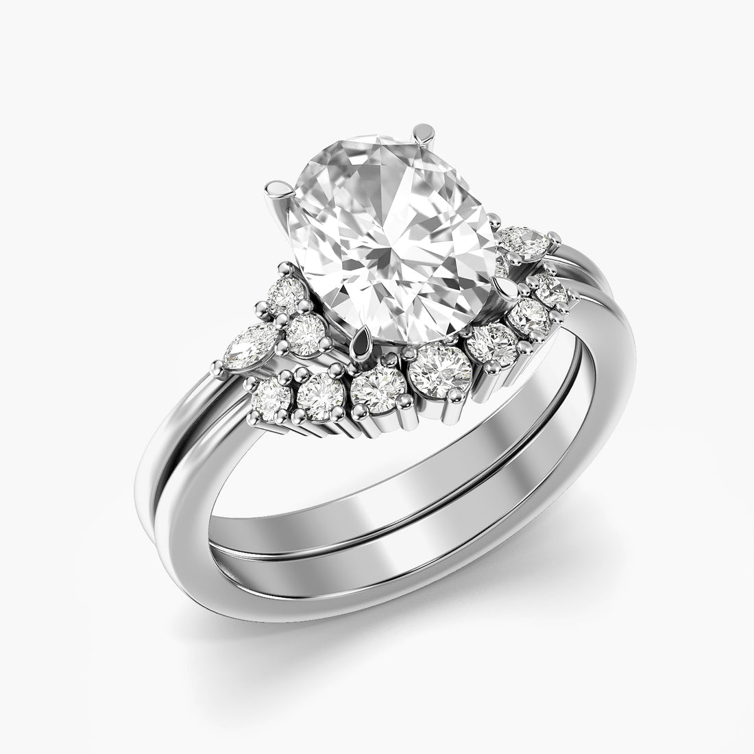 Oval Halo Lab Grown Diamond Ring