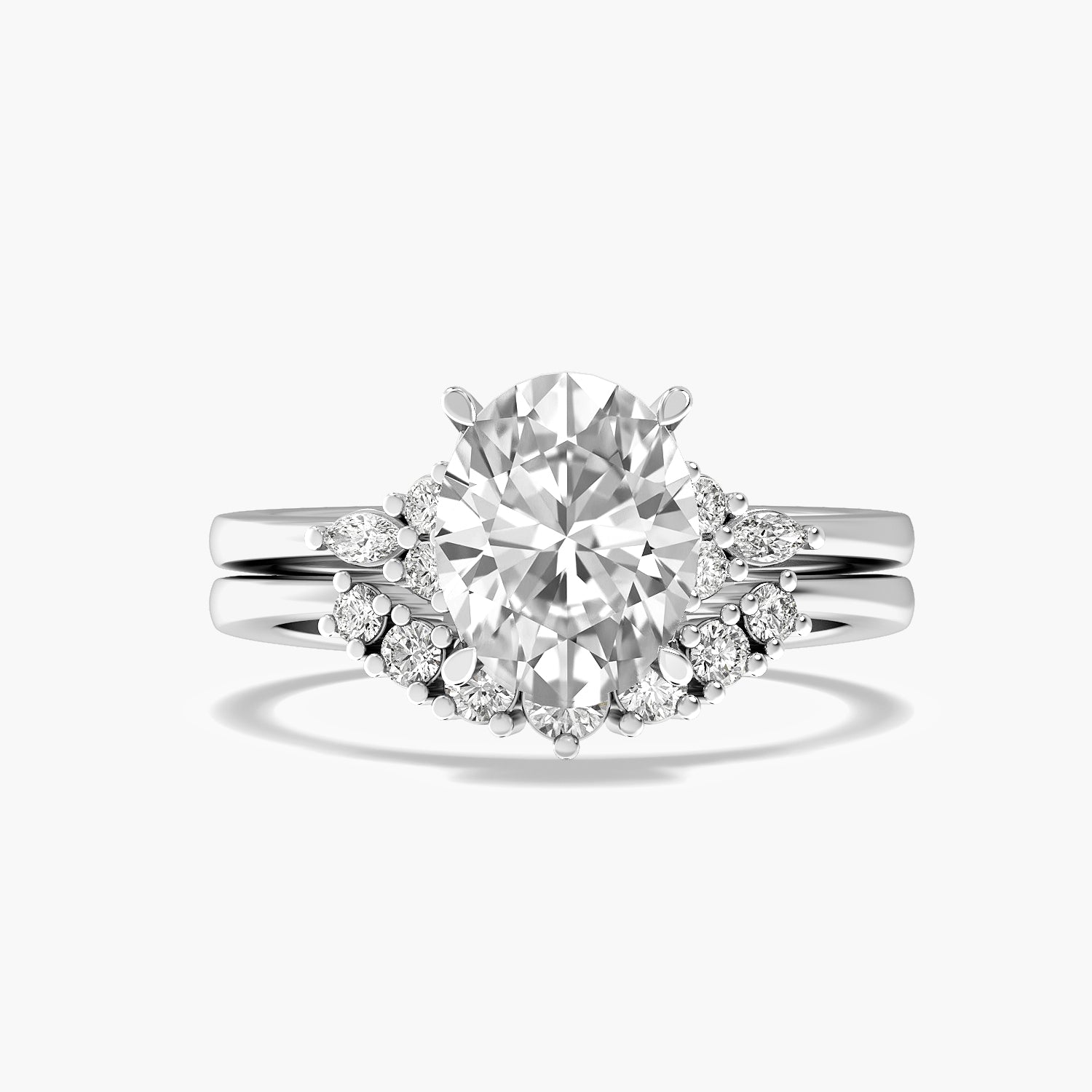 Oval Halo Lab Grown Diamond Ring