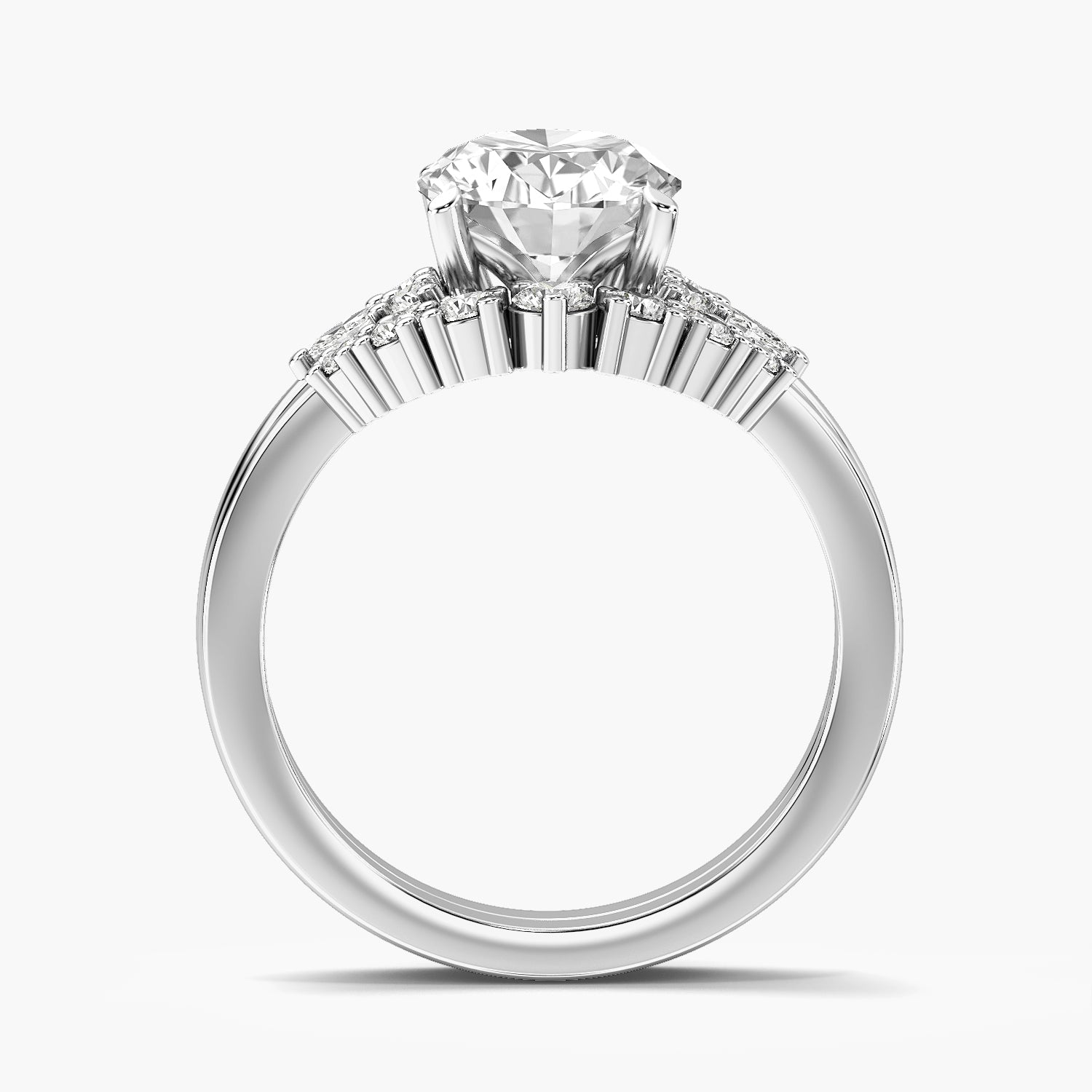 Oval Halo Lab Grown Diamond Ring