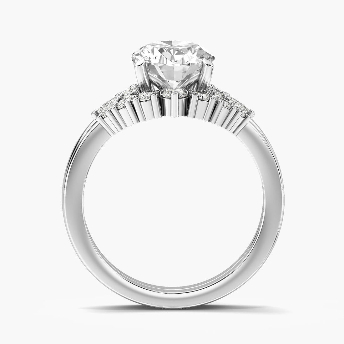 Oval Halo Lab Grown Diamond Ring