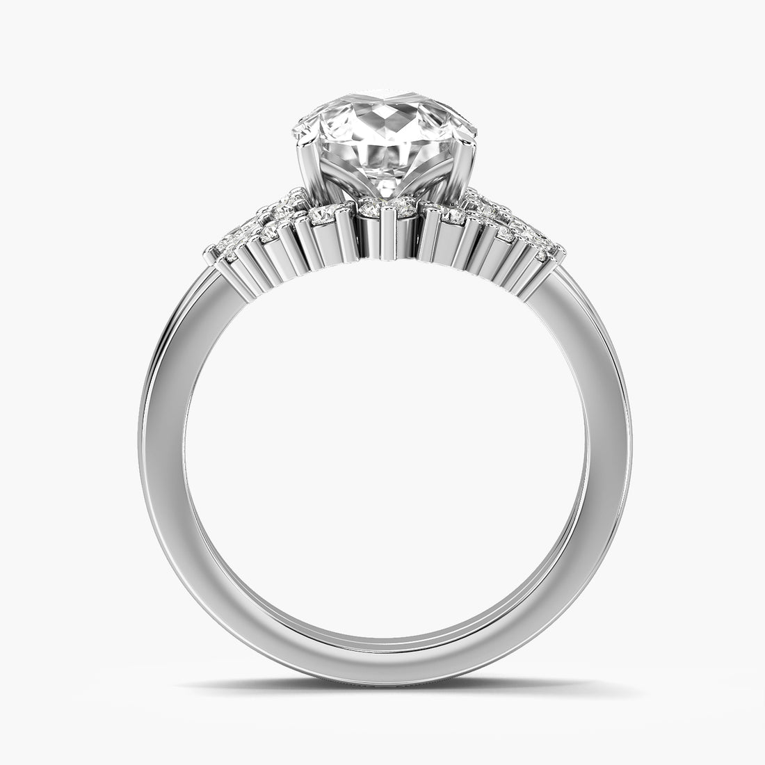 Pear Halo Lab Grown Diamond Ring