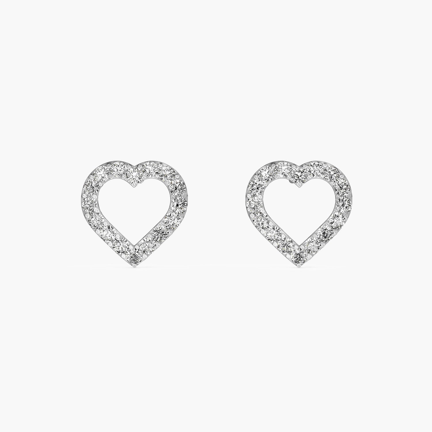 Heart Halo Lab-Grown Diamond Earrings