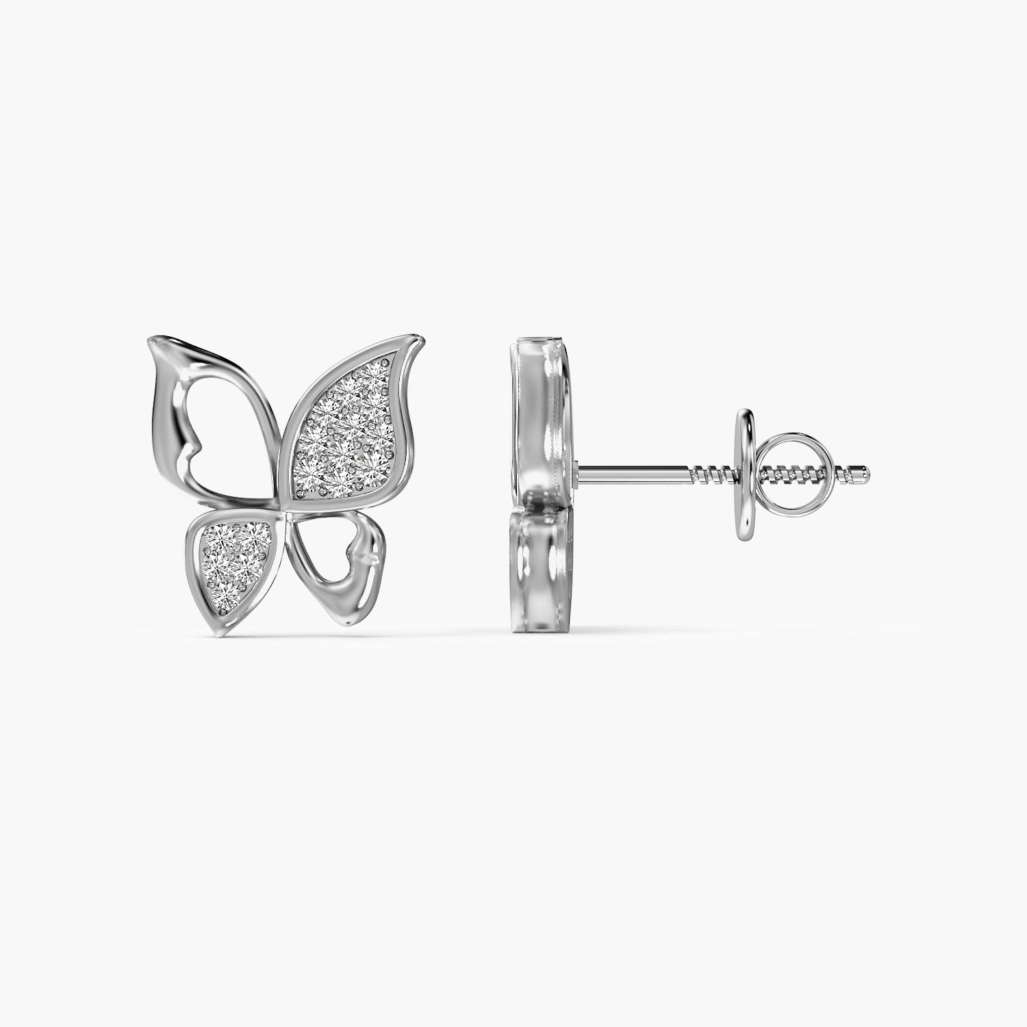 Butterfly Lab-Grown Diamond Earrings