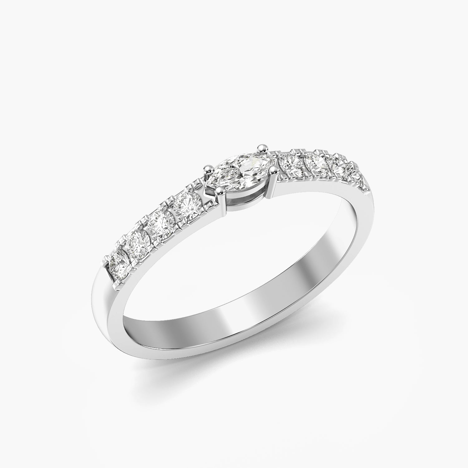 Seren Marquise Pavé Ring
