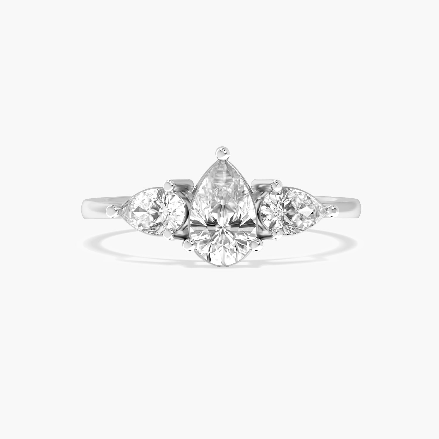Trinity Pear Diamond Ring