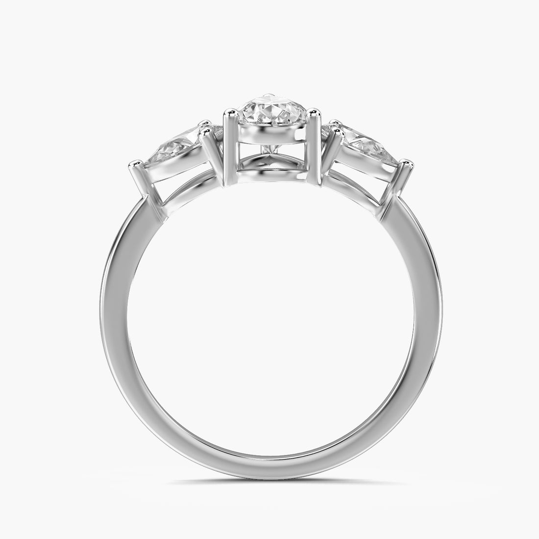 Trinity Pear Diamond Ring