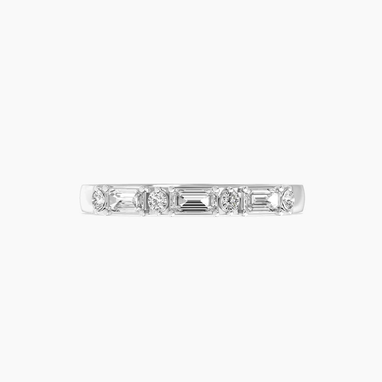 Aurel Emerald Diamond Band
