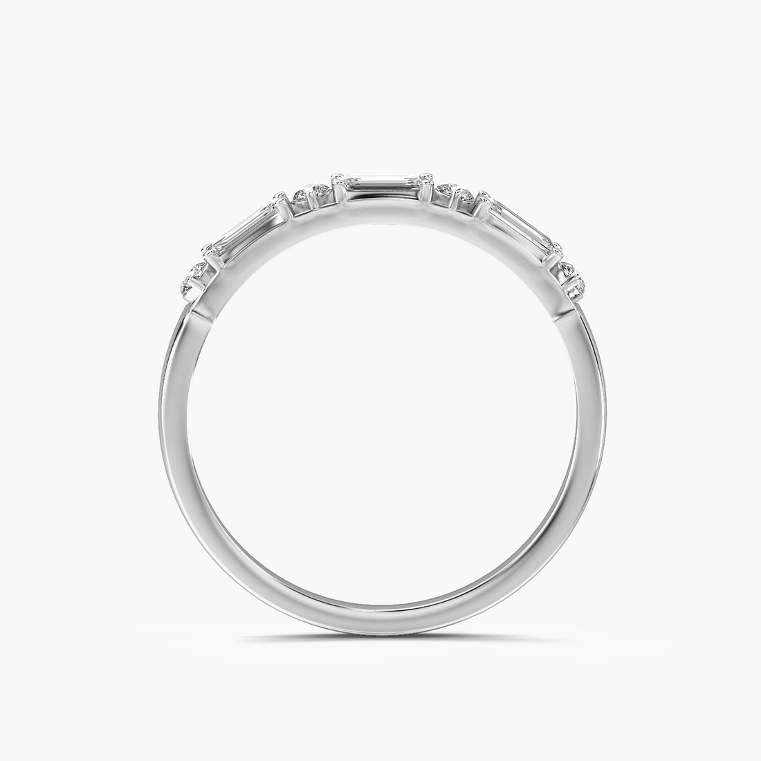 Aurel Emerald Diamond Band
