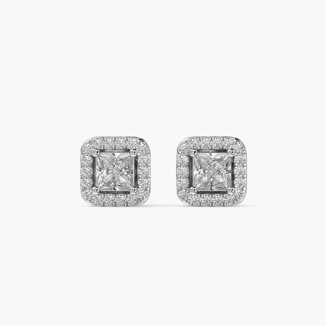Regal Frame - Front View in White Gold - Diamond Jewellery by Moena